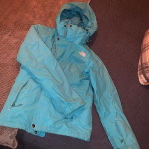 Aqua Blue North Face Ski Jacket